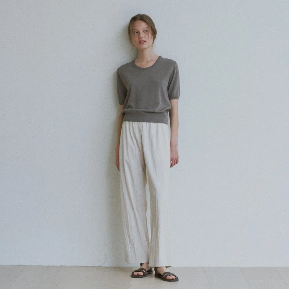 [20차 리오더] Crease banding wide pants_3colors