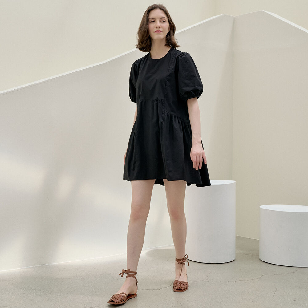ワンピース ETMON Side Shirring Dress, Black Designer fashion, Seoul-fully created | W Concept
