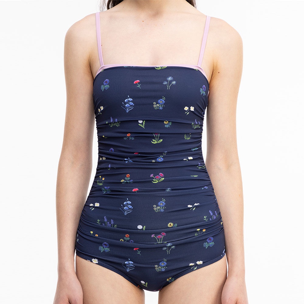 Nala ナラ Shirring swim inner wear - 水着ワンピース