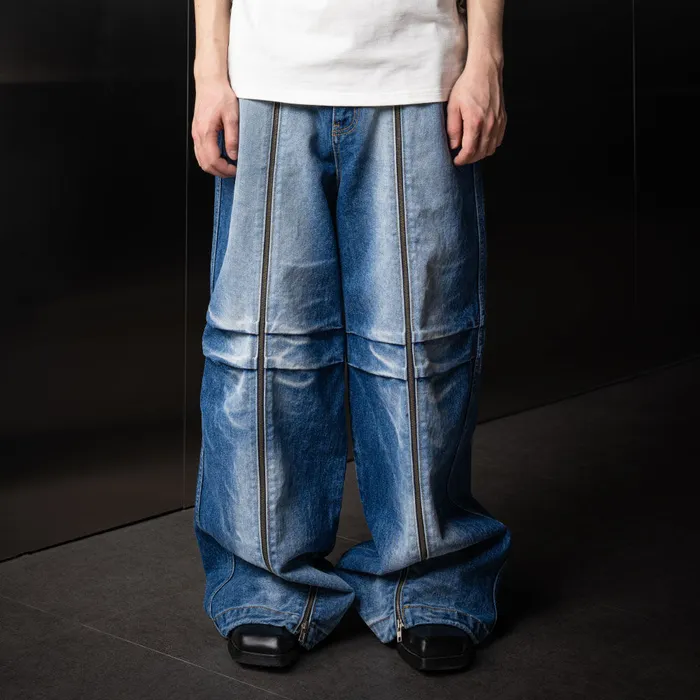 Long Zipper Denim Pants (Blue) - 감도 깊은 취향 셀렉트샵 29CM