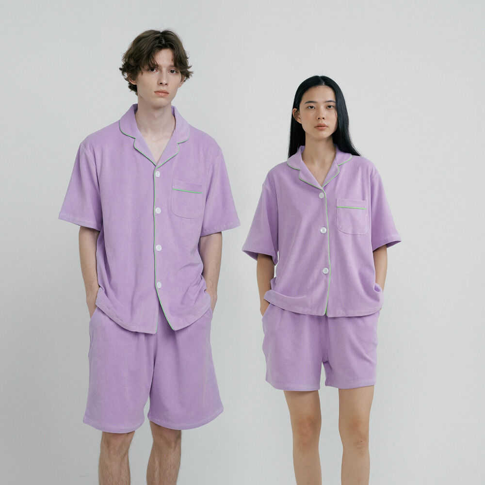 ◆JO'S LOUNGE◆ Linen w Paprika Linen Short Pajama Set 14781 Linen Short Pajama | Linen by Linen