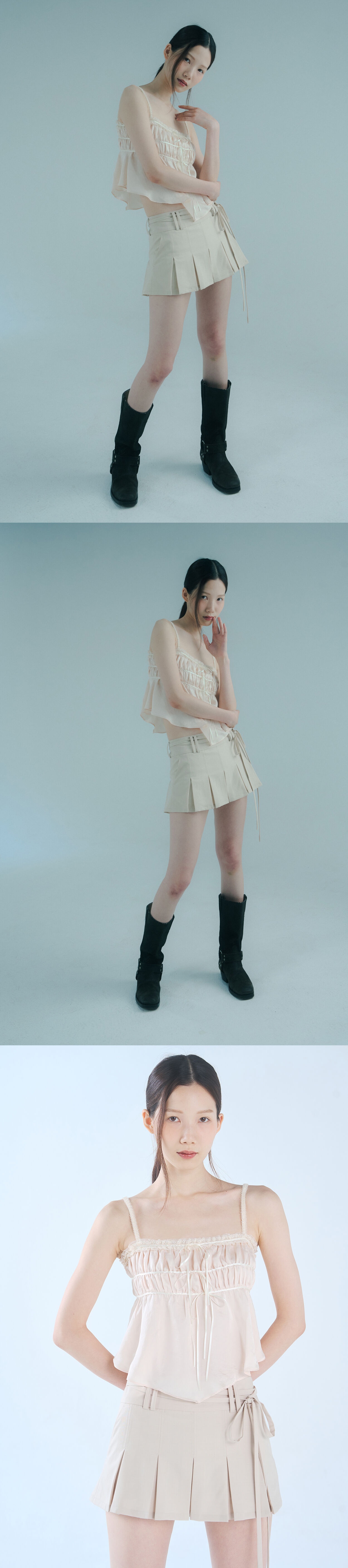 RUE PLEATS SKIRT beige - 감도 깊은 취향 셀렉트샵 29CM