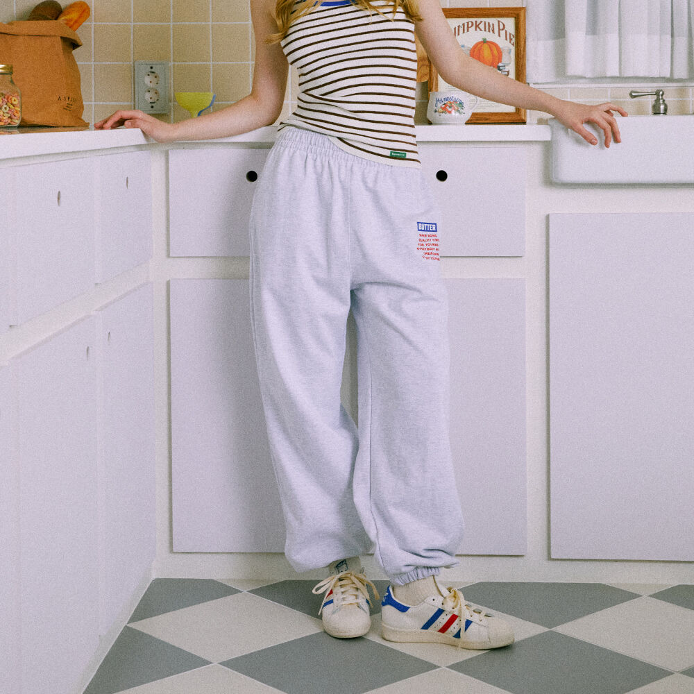 Flor logo long wide pants - GREY - 감도 깊은 취향 셀렉트샵 29CM