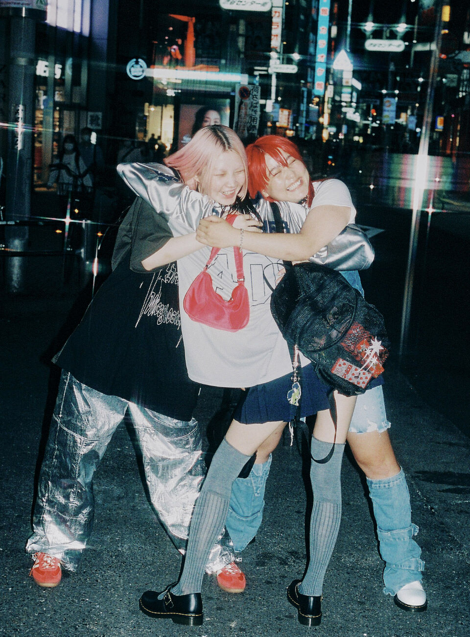 [NICEGHOSTCLUB]3STAR LOGO HOBO BAG_PINK(NG2DMUAB45A)です。 3STAR LOGO HOBO BAG[PINK] - niceghostclub