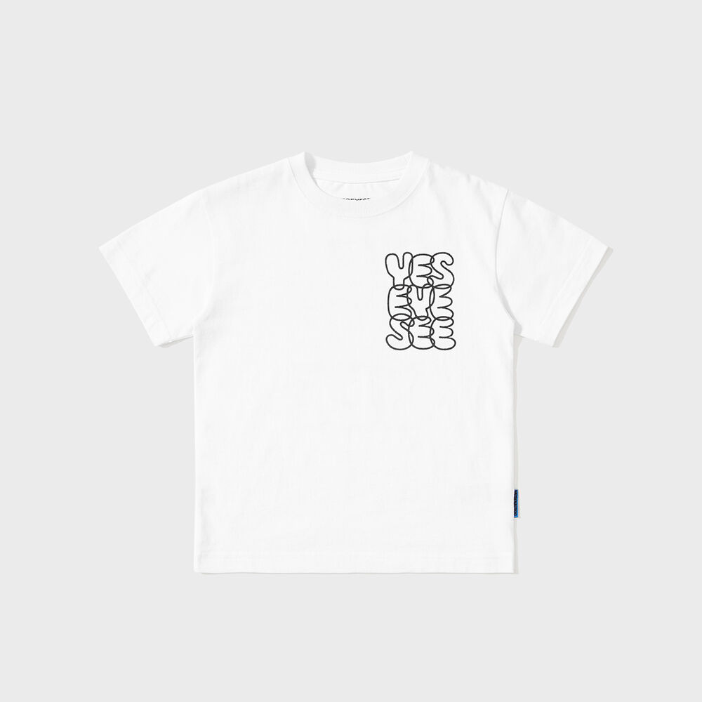 ★YESEYESEE★ YES Web Logo Tee White YS251TTSST09WHT MUSINSA | YESEYESEE Y.E.S Web Logo Tee White