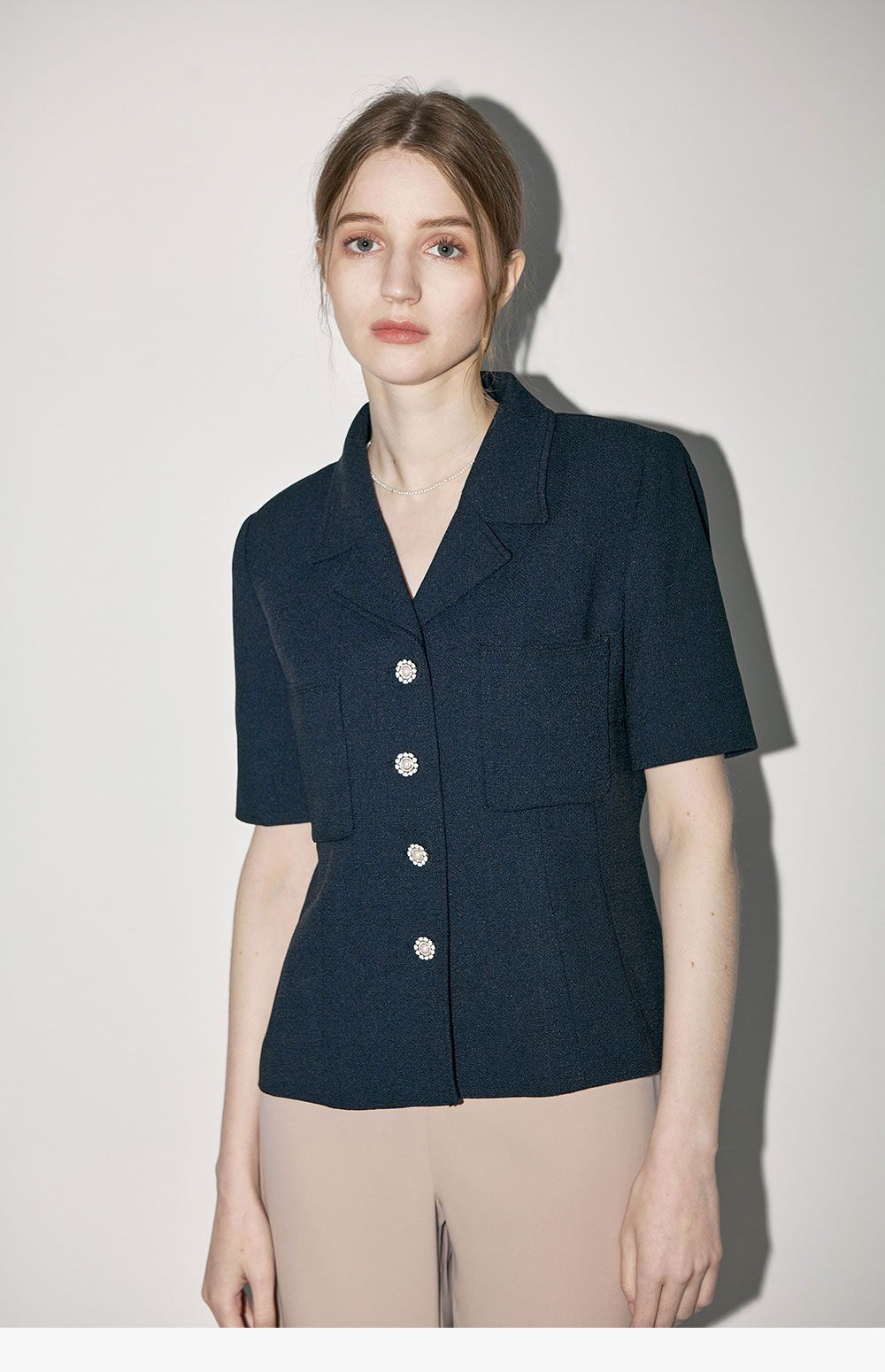 [수입원단] L'autre de min lily Navy tweed jacket 감도 깊은 취향 셀렉트샵 29CM