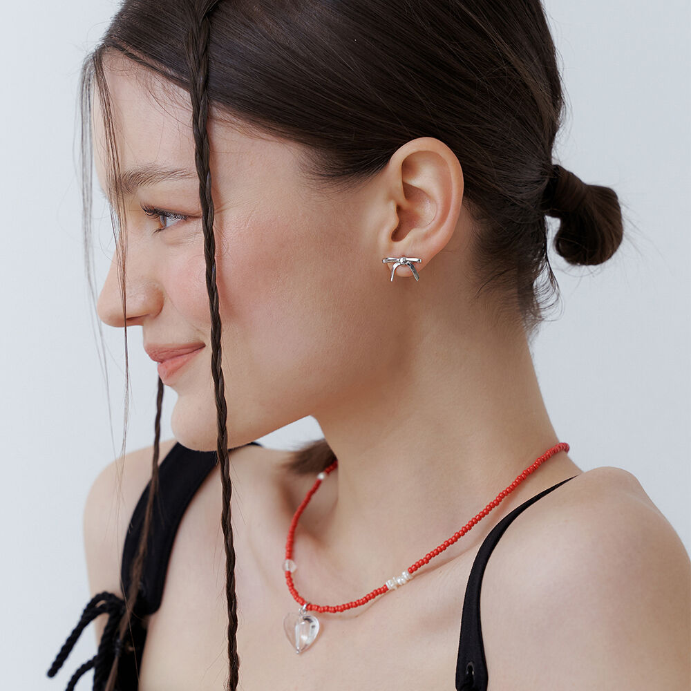 leeENoir■Romance Mini Ribbon Earring ピアス/送料関税込 leeENoir□Romance Mini Ribbon Earring ピアス/送料関税込