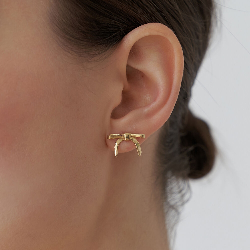 Romance Mini Ribbon Earring (2color) - 감도 깊은 취향 셀렉트
