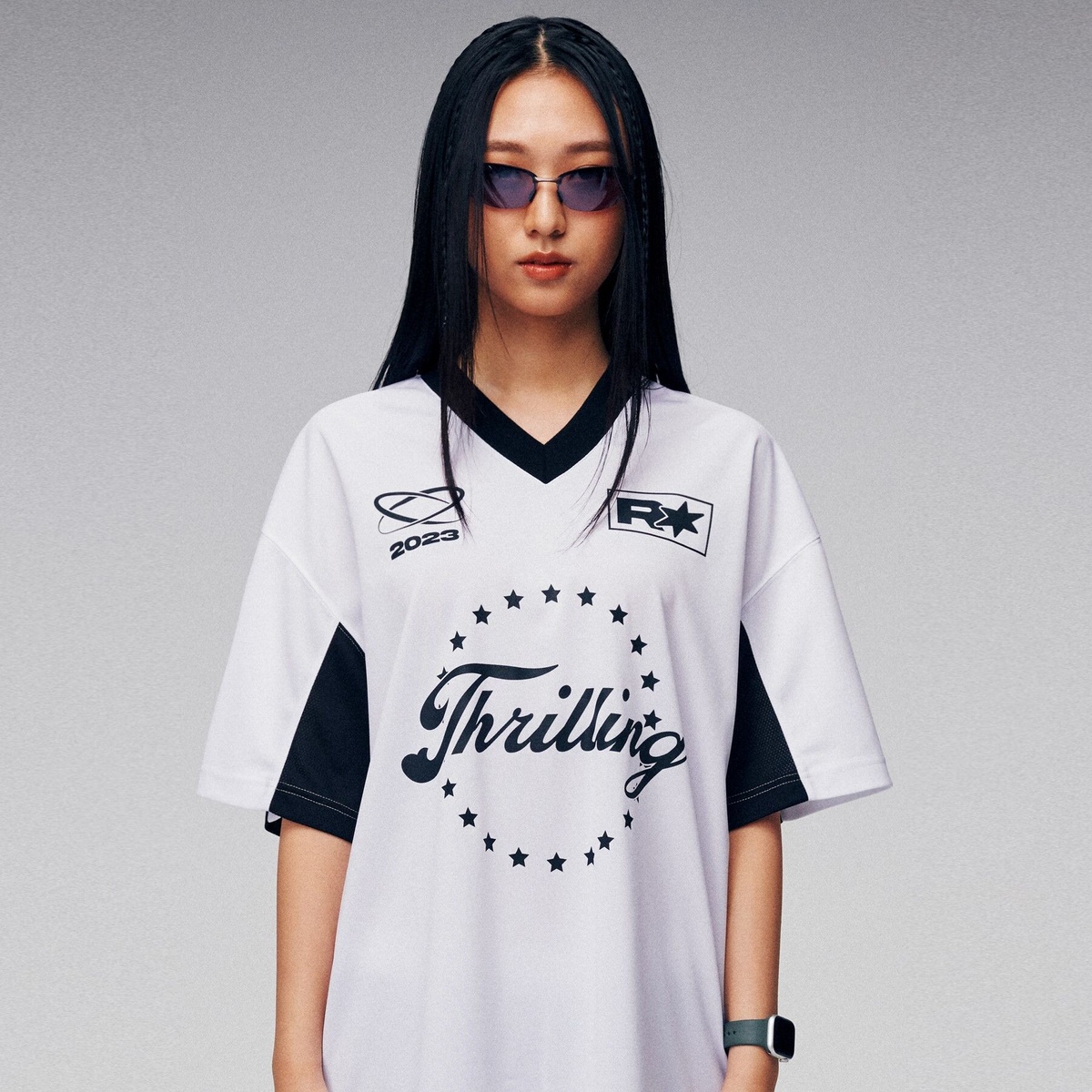 A3457 Loose-fit Soccer Jersey _White