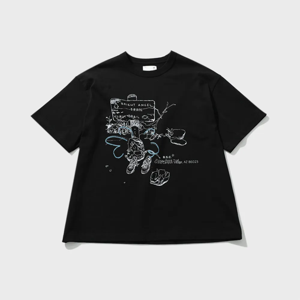 Twinkle Pigment Overfit T-shirt [Charcoal] - 감도 깊은 취향