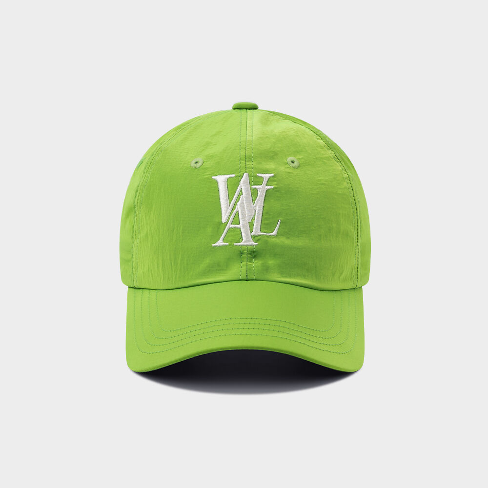 Signature Nylon Ball Cap (White Logo) - LIME - 감도 깊은