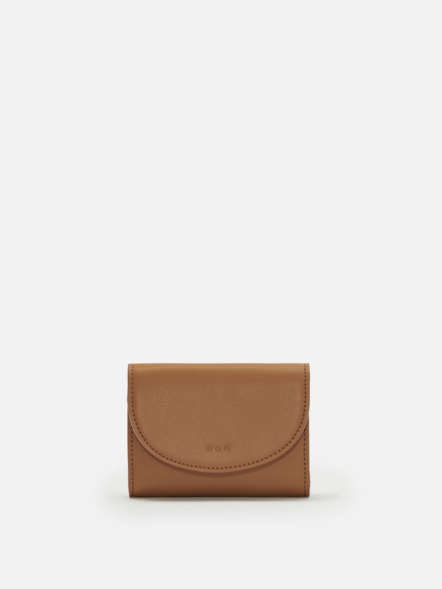 Round card wallet Caramel