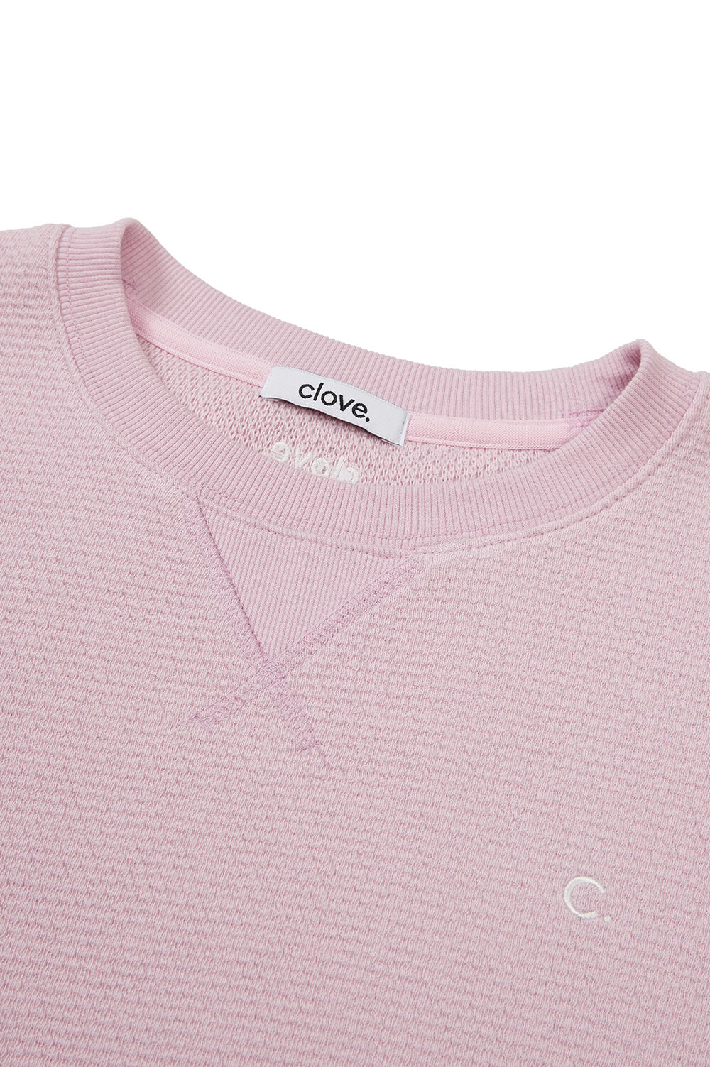 23FW clove] Waffle Sweatshirt (Pink) - 감도 깊은 취향 셀렉트