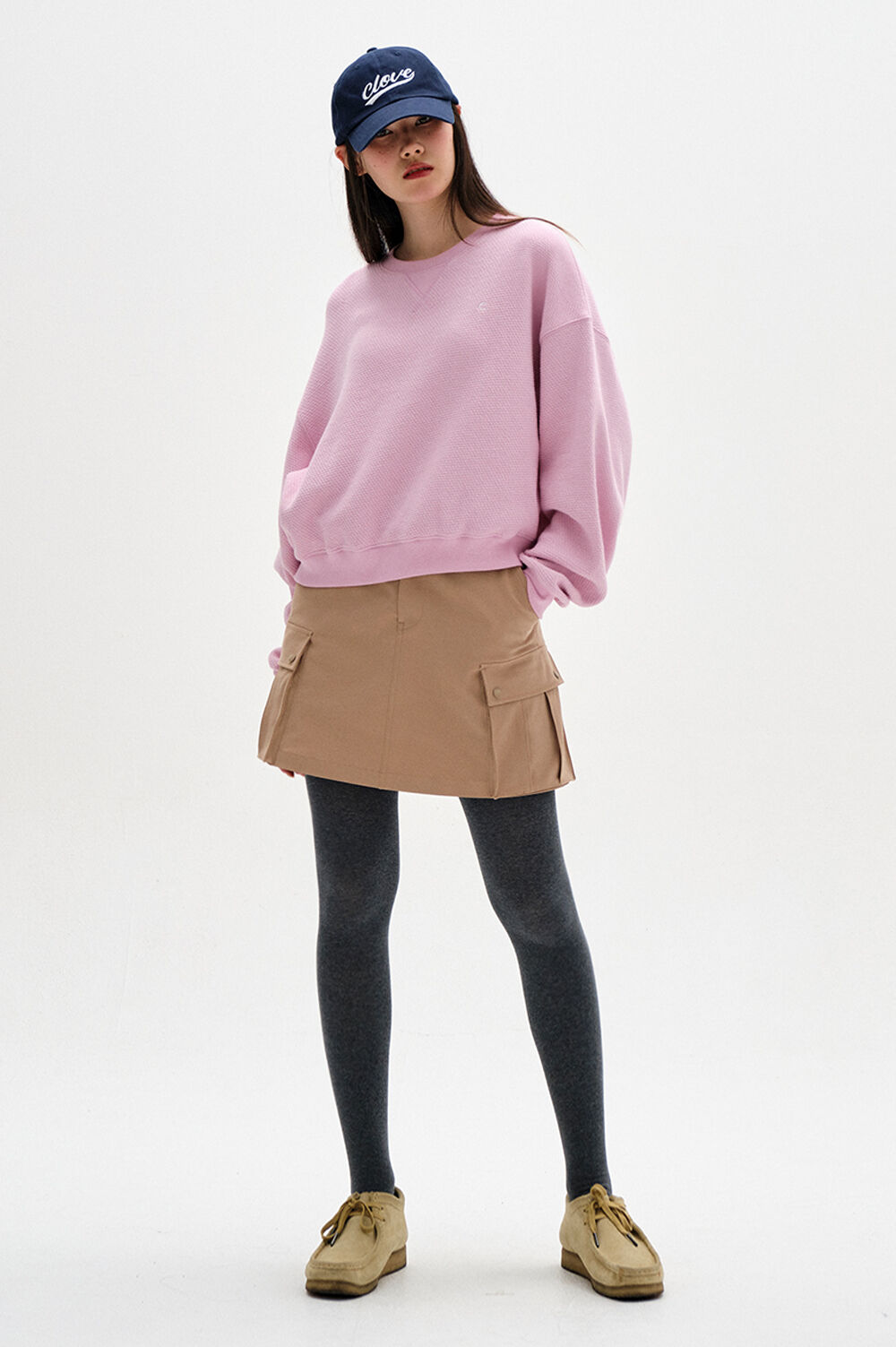 [Clove]★24FW★韓国人気★Waffle Sweatshirt Professor.E ](プロフェッサーイー) 24FW-PE-JKT-09 LAYER