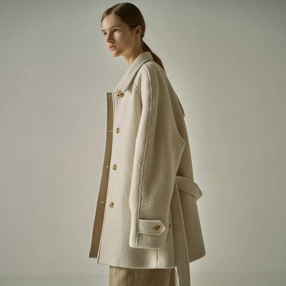 コート FACADE PATTERN Alpaca half coat_oatmeal 알파카 하프코트_oatmeal - 감도 깊은 취향 셀렉트샵 29CM