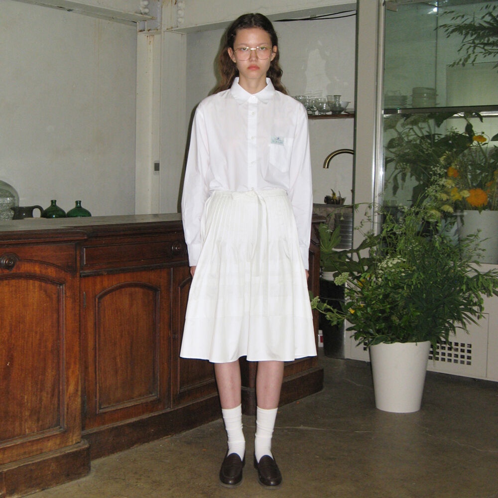 BREEZE MIDI SKIRT (WHITE) - 감도 깊은 취향 셀렉트샵 29CM