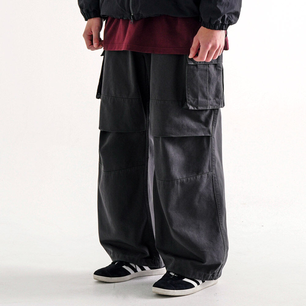 【AJO AJOBYAJO】24FW★ Pocket Layered Oversized Cotton Pants AJO AJOBYAJO】24FW☆ Pocket Layered Oversized Cotton Pants