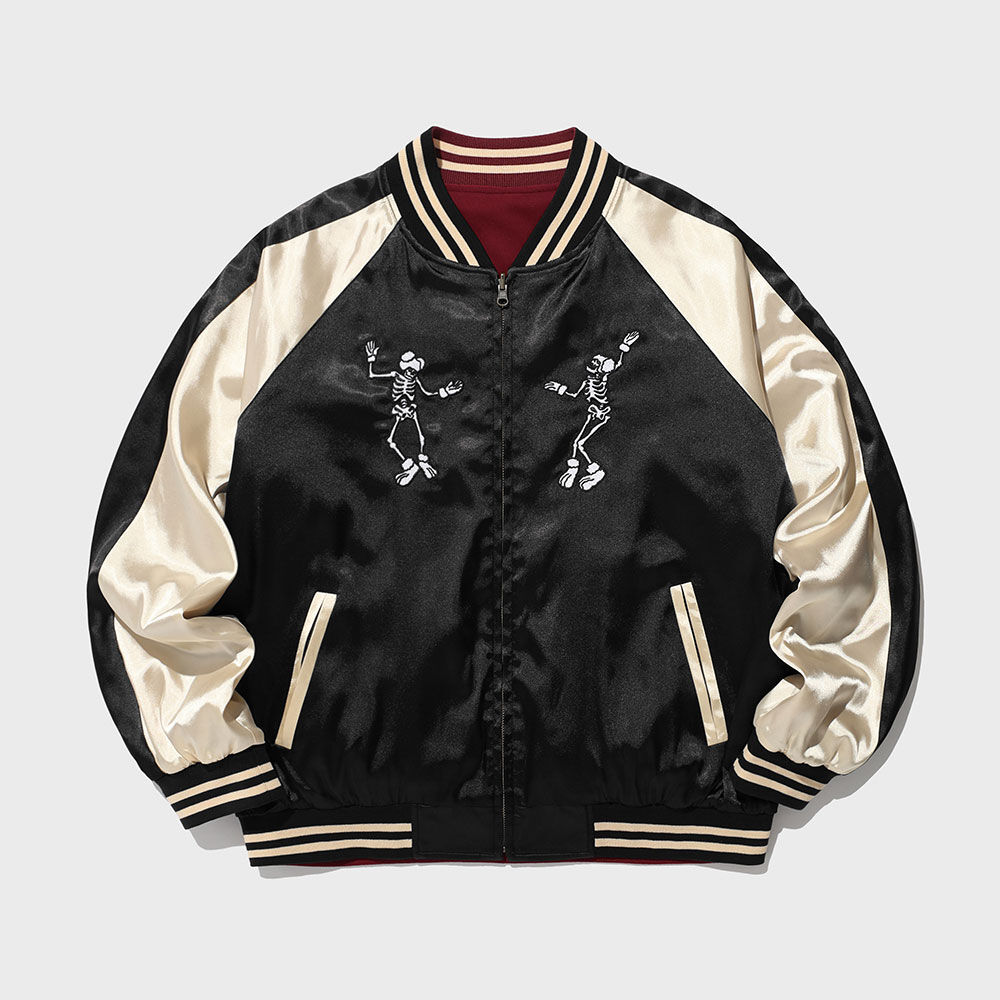 PIETA ODOLLY STITCH VARSITY JACKET - BLACK - 감도 깊은 취향