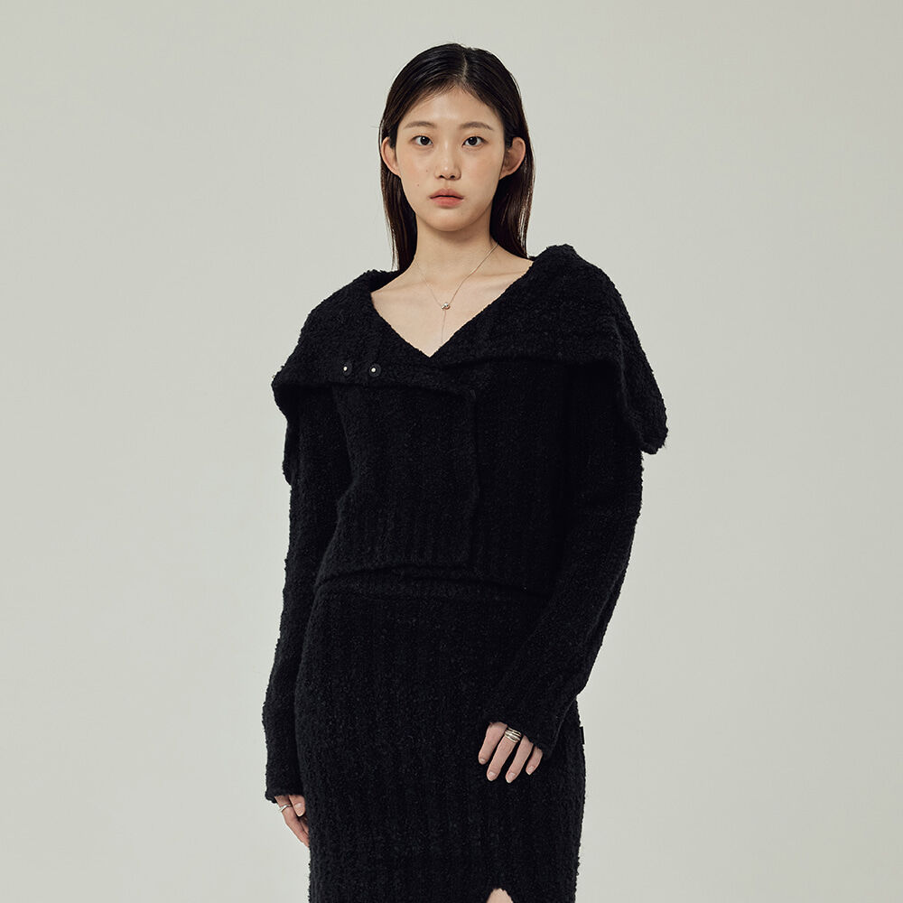 SURE SOFT KNIT ZIP-UP (UNISEX) BLACK - 감도 깊은 취향 셀렉트 SURE SOFT KNIT ZIP-UP (UNISEX) BLACK - 감도 깊은 취향 셀렉트