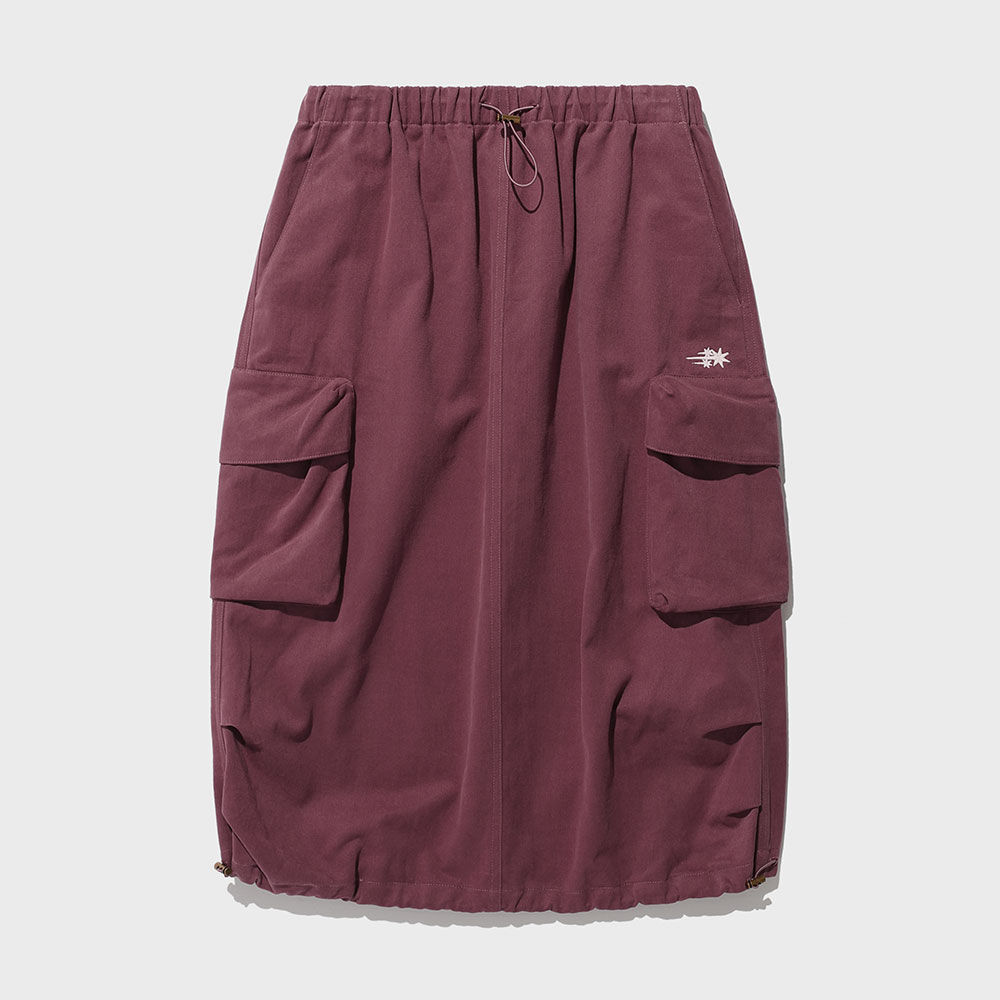 スカート [NICEGHOSTCLUB]COTTON MIDI SKIRT_BRICK(NG2DFFPA90A) COTTON MIDI SKIRT_BRICK(NG2DFFPA90A) - 감도 깊은 취향 셀렉트