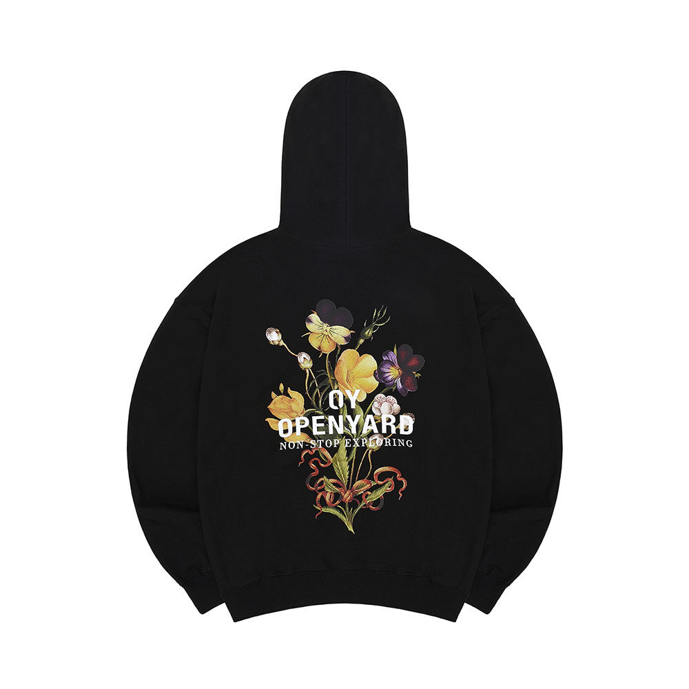 ★OY★VINTAGE FLOWER LOGO HOODIE-WHITE★正規品/韓国直送料込 ☆OY☆VINTAGE FLOWER LOGO HOODIE-WHITE☆正規品/韓国直送料込