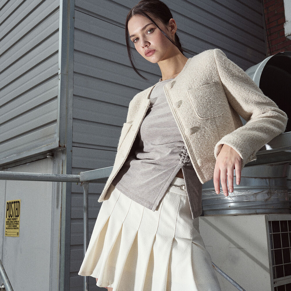 ★ETMON★ Stitch Point Wool Jacket Beige 5000963344 Stitch Point Wool Jacket, Beige - 감도 깊은 취향 셀렉트샵 29CM