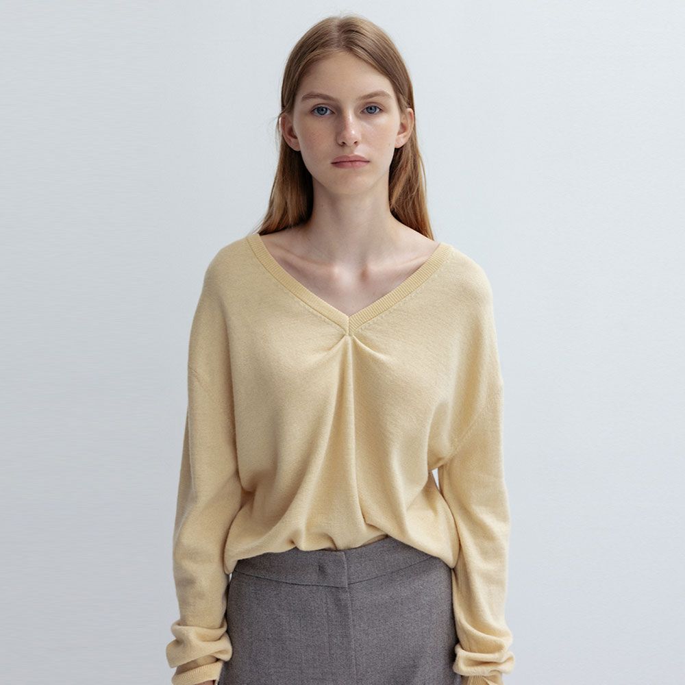 Premium Woolen Top for Women – V‑Neck Knit Pullover main image 0