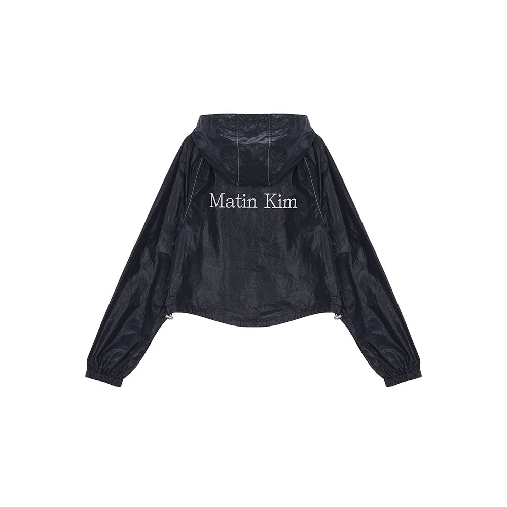 MATIN CROP HOODY COATING JUMPER IN NAVY - 감도 깊은 취향 셀렉트샵 29CM