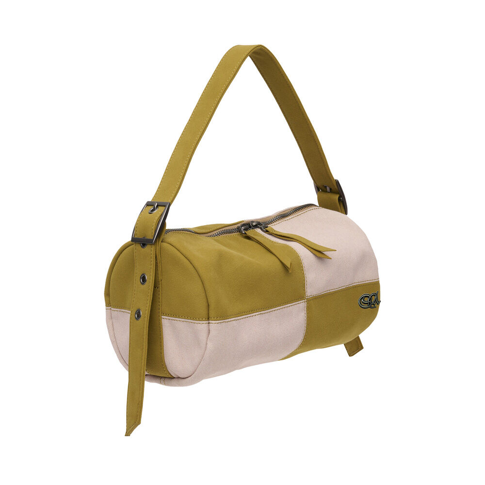 【SCULPTOR】Color Block Mini Duffle Bag Pink/Camel Color Block Mini Duffle Bag Pink/Camel - 감도 깊은 취향