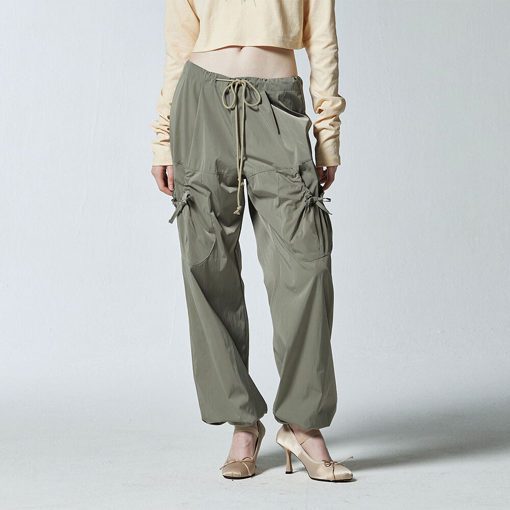 Frill skirt jogger pants (Pink Brown) - 감도 깊은 취향