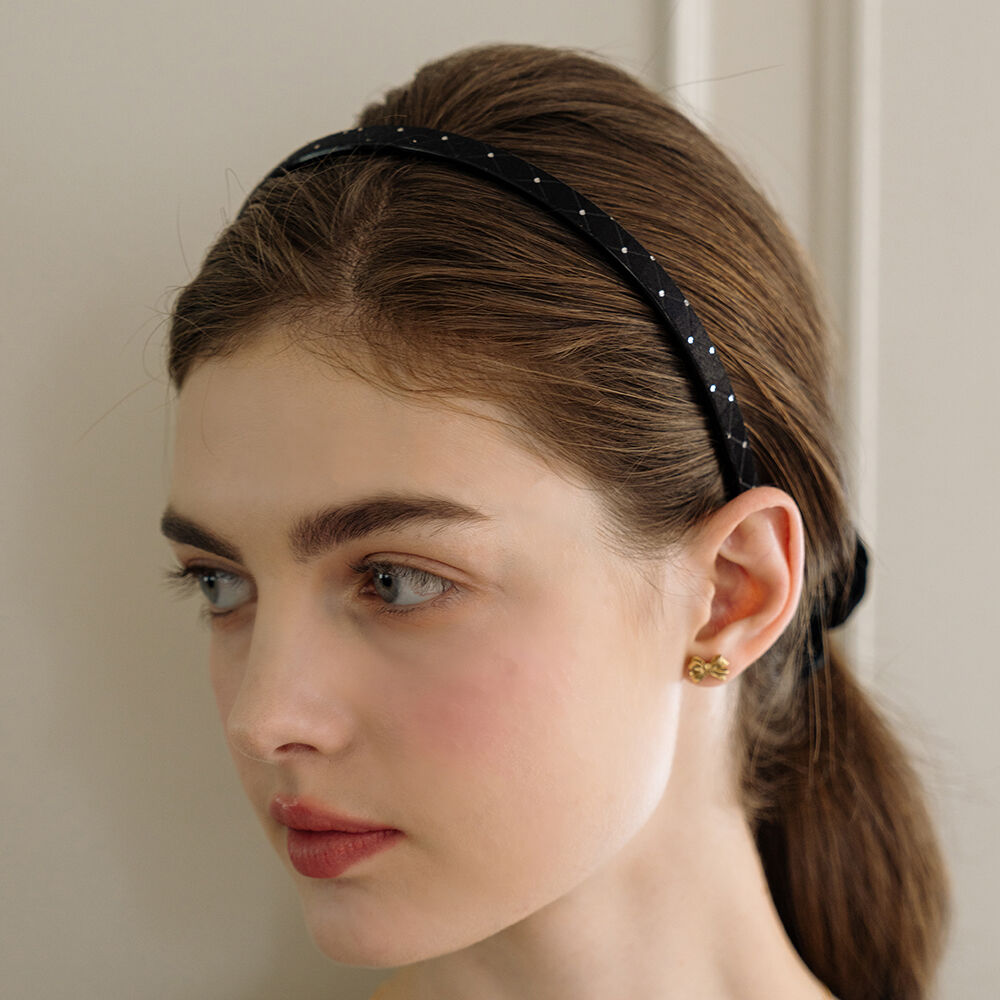 [OVLA] 韓国☆l thread silver point slim hair band Designer fashion, Seoul-fully created | W Concept
