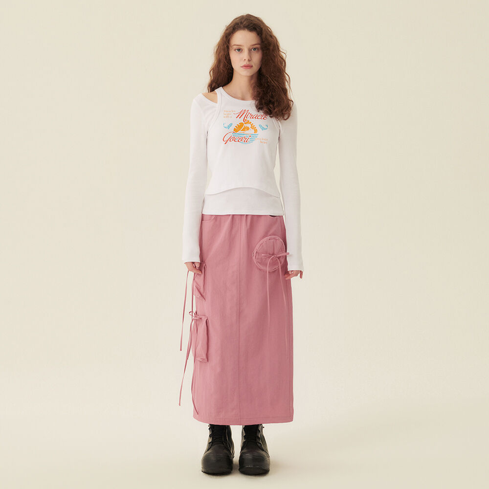 ★RAIVE★ Cargo Skirt in Beige VW3AS32591 Cargo Skirt in Beige VW3AS325-91 - 레이브
