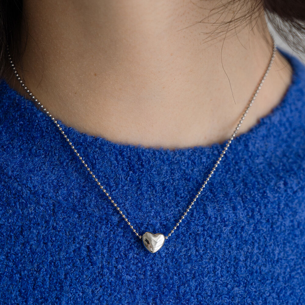 ネックレス・ペンダント TATIANA SILVER925 Petit Cubic Plump Heart Necklace NZ2032 50 MUSINSA公式 | TATIANA (SILVER925) Petit Cubic Plump Heart