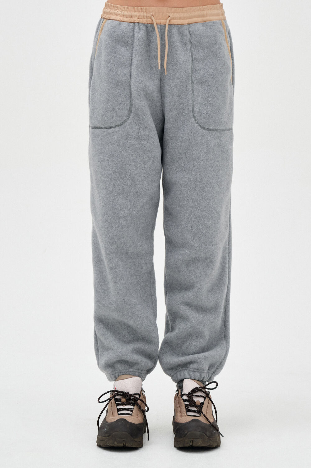 23FW clove] Sherpa Fleece Pants_Women (Melange Grey) - 감도
