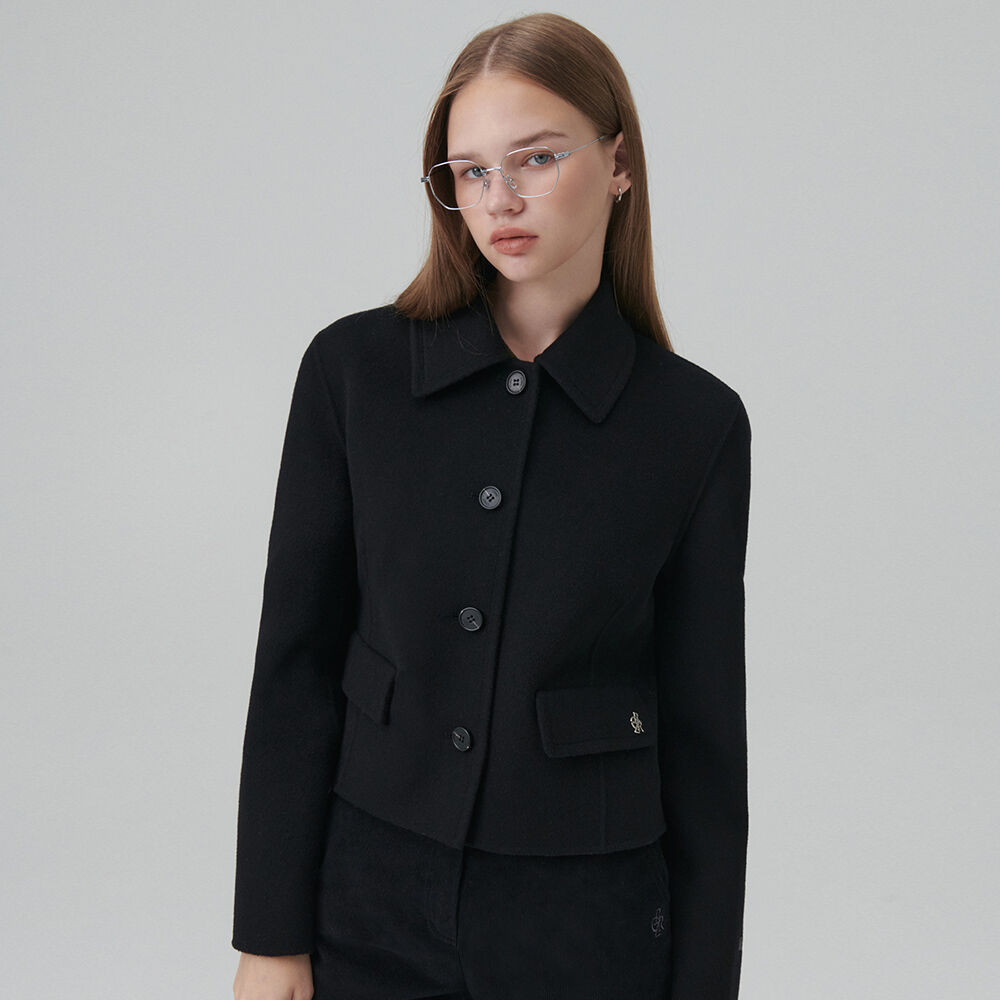 Round Neck Handmade Wool Jacket NEW4WJ913_10 - 감도 깊은