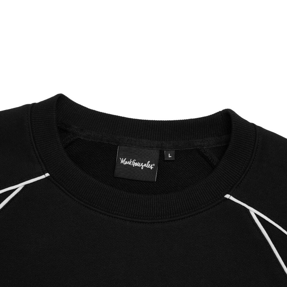 スウェット・トレーナー Mark Gonzales MG SPORTS PIPING LINE SWEATSHIRT MG SPORTS PIPING LINE SWEATSHIRT - BLACK - 마크곤잘레스 공식