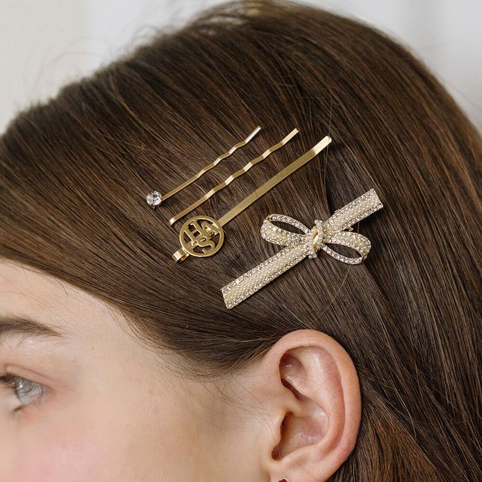 [4 set] HW001 Glitter ribbon hair pin set 감도 깊은 취향 셀렉트샵 29CM