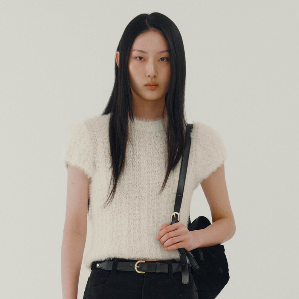 Mia shimmering Knit (White)