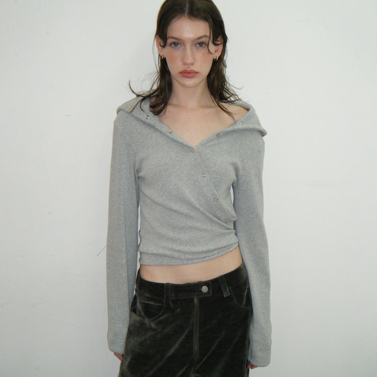 WRAP HOOD CARDIGAN / GRAY - 감도 깊은 취향 셀렉트샵 29CM