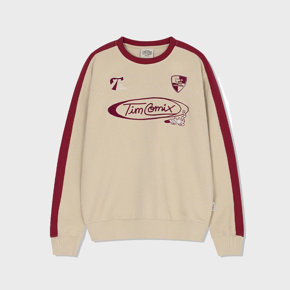 COMIX SOCCER JERSEY CREWNECK LIGHT BEIGE 감도 깊은 취향 셀렉트샵 29CM