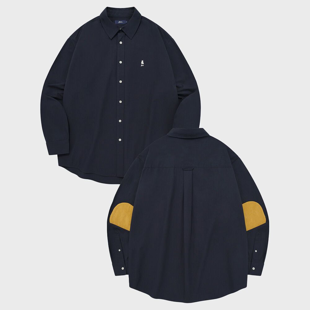 OVER FIT HERITAGE HANDSOME DAN PATCH SHIRT NAVY 감도 깊은 취향 셀렉트샵 29CM