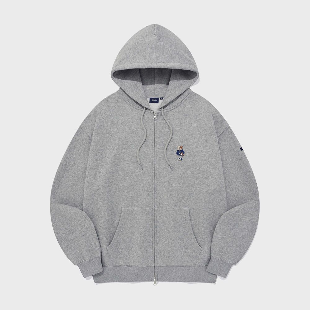 EMBROIDERY UNIVERSITY DAN HOODIE ZIP UP GRAY 감도 깊은 취향 셀렉트샵 29CM