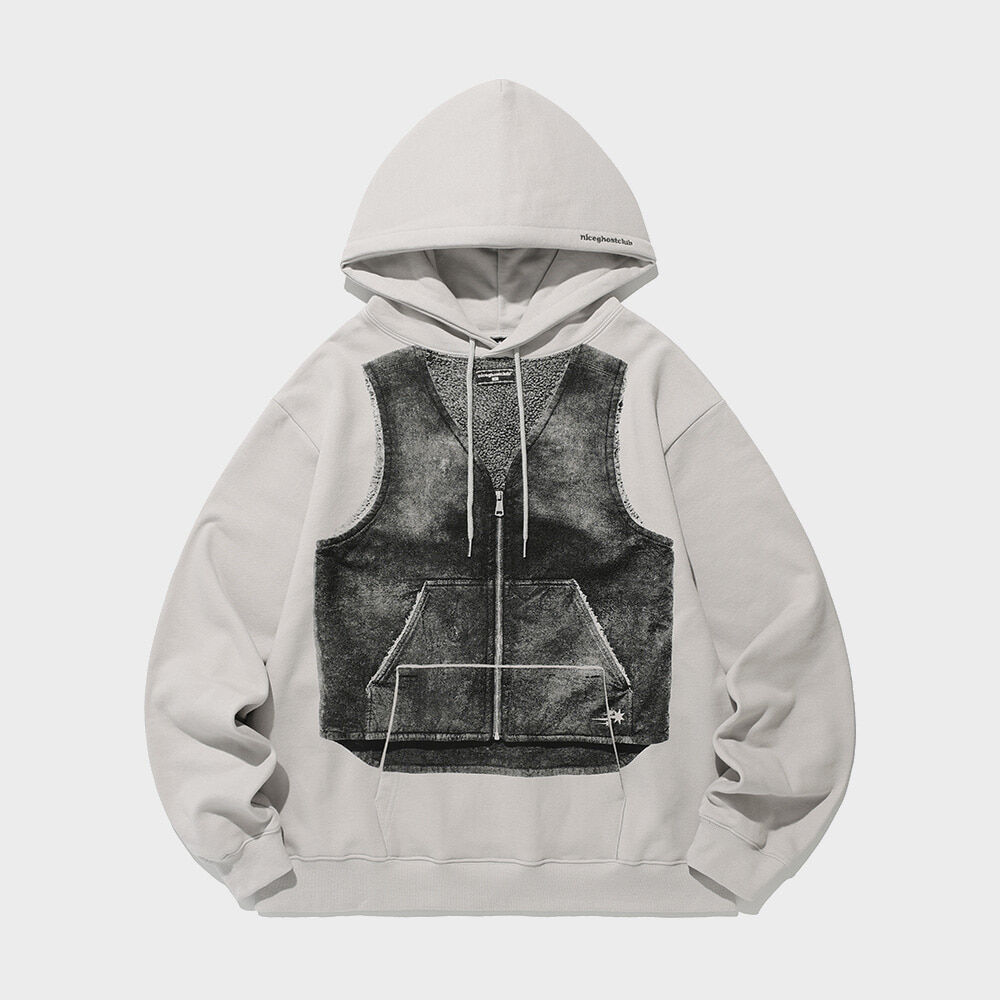 ★【BLACKBLOND】★BBD Sprayed Custom Hoodie Gildan Ve.r.★ BBD Sprayed Custom Hoodie Gildan Ver. (White) - 감도 깊은