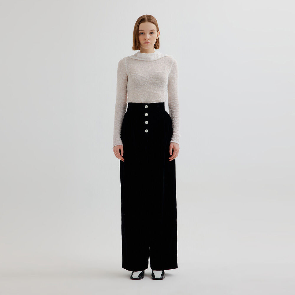 Slight Vogue wide multi button slacks（Slight Vogue wide