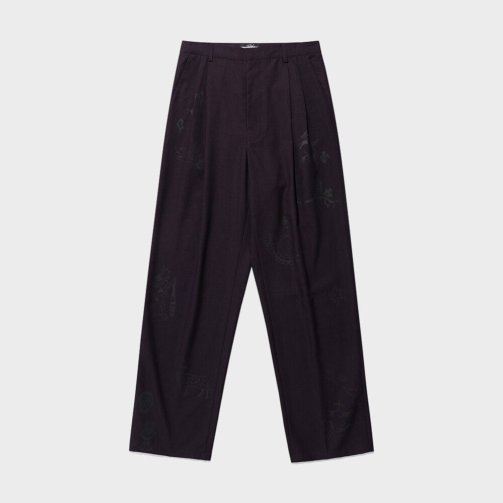 パンツ [NICEGHOSTCLUB]TATTOO TAILORED PANTS_PURPLE(NG2ESUPA12A) 3d0f746a91074f21893b53ba51b2d7