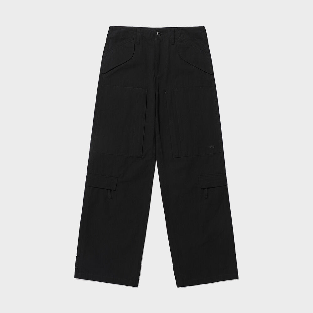 CHOPPER ART WIDE PANTS_BLACK(NG2ESUPA13A) - 감도 깊은 취향