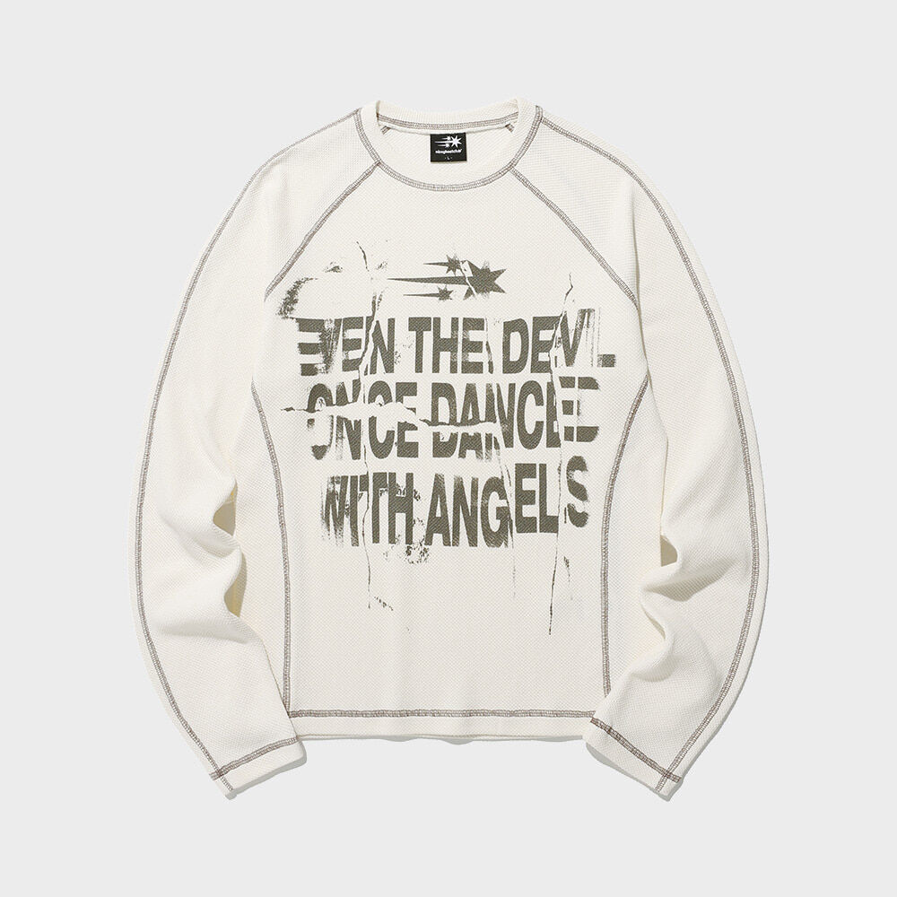 ★LMC★ WM GRADATION LETTERING RAGLAN LONG SLV TEE brown 0LM WM GRADATION LETTERING RAGLAN LONG SLV TEE brown - LMC | 60