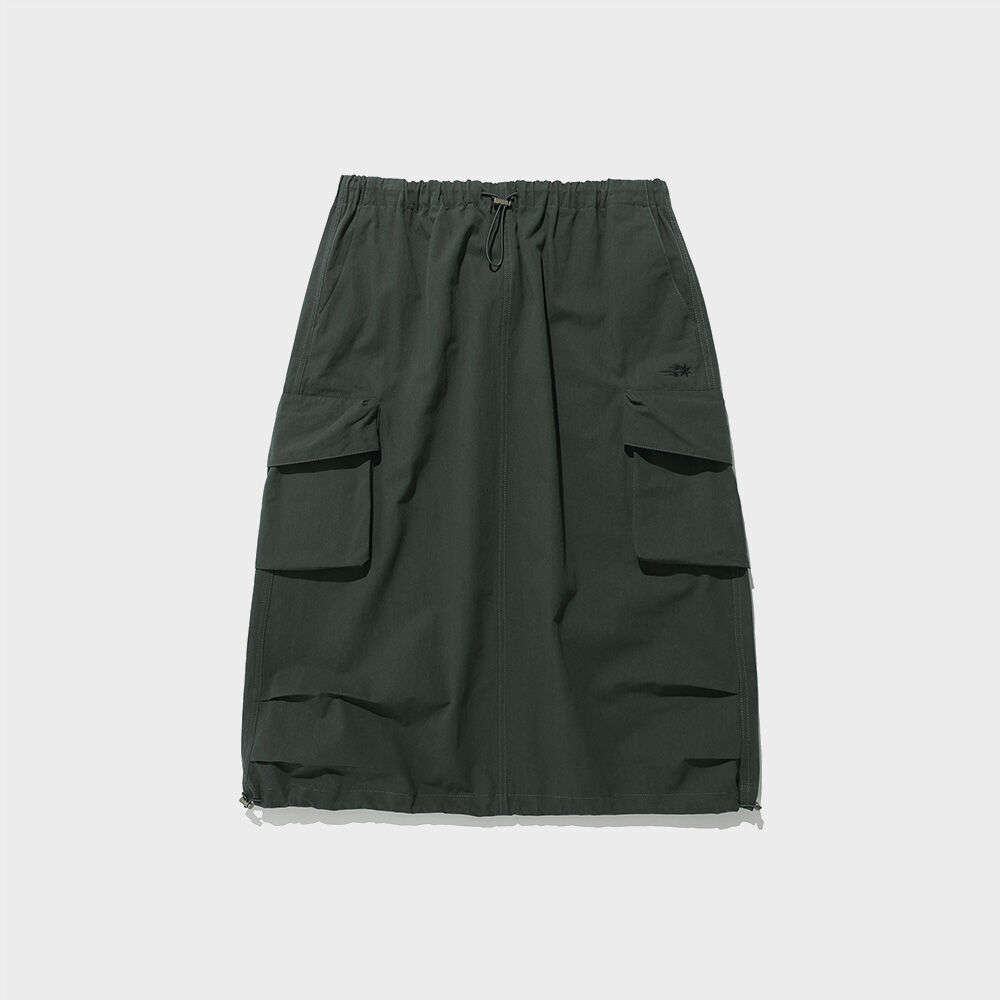 COTTON MIDI SKIRT_BLACK(NG2DFFPA90A) - 감도 깊은 취향 셀렉트