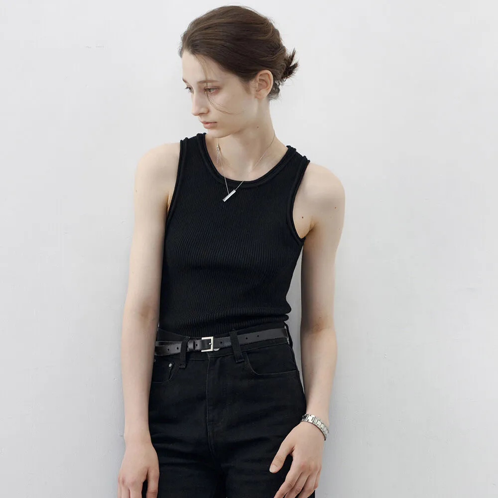 TG_Basic round sleeveless top_BLACK - 감도 깊은 취향 셀렉트샵 29CM
