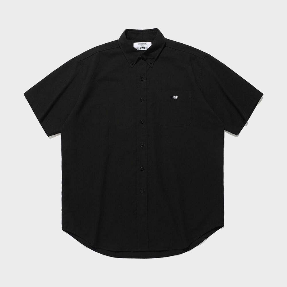 FFATS OXFORD BIG BIG HALF SHIRT_BLACK(NG2EMUW303A) - 감도